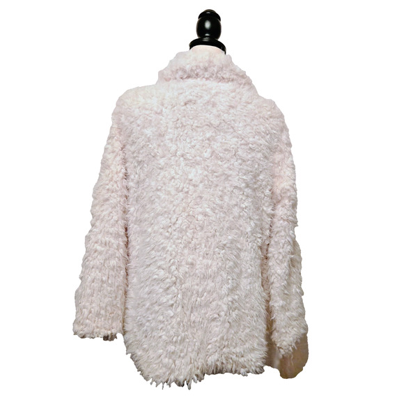 Thread and Supply Fluffy Cream Jacket Coat with Pockets Size M Boho - Picture 6 of 11